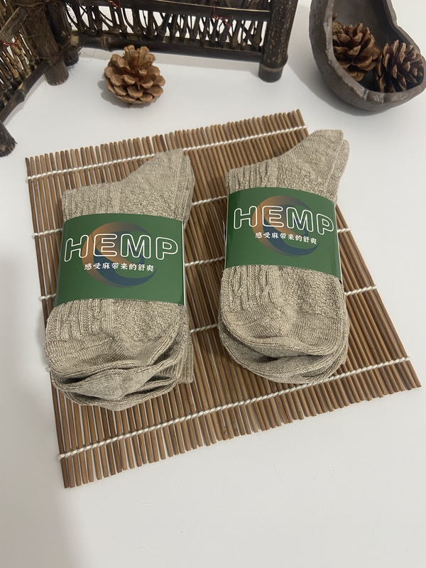 High-End Socks 100% Hemp Rain Dew Process Unisex Mid-Calf Socks Deodorizing Antibacterial Dry Socks Two Pairs Pack High-End Socks 100% Hemp Rain Dew Process Unisex Mid-Calf Socks Deodorizing Antibacterial Dry Socks Two Pairs Pack