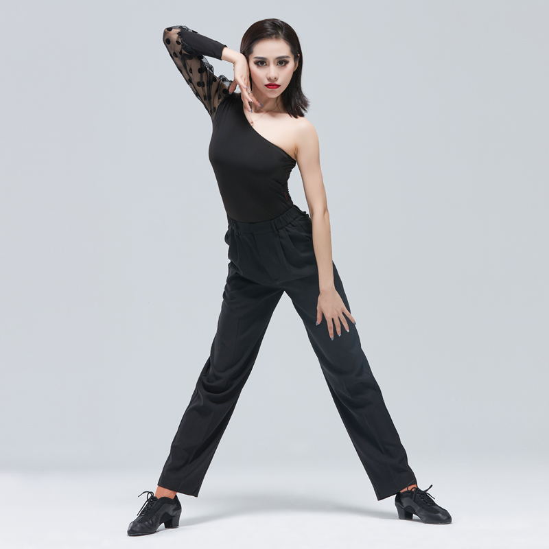 Latin dance pants woman high waist Moden pants men's new national standard dance pants Dance Skill Pocket Pants Dancing Special Pants