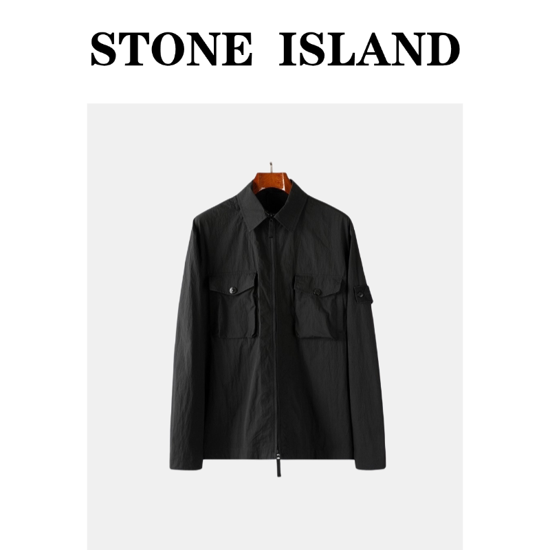 [Domestic Stock] Stone Island Ghost Jacket Casual Cardigan Long-Sleeve Shirt Jacket