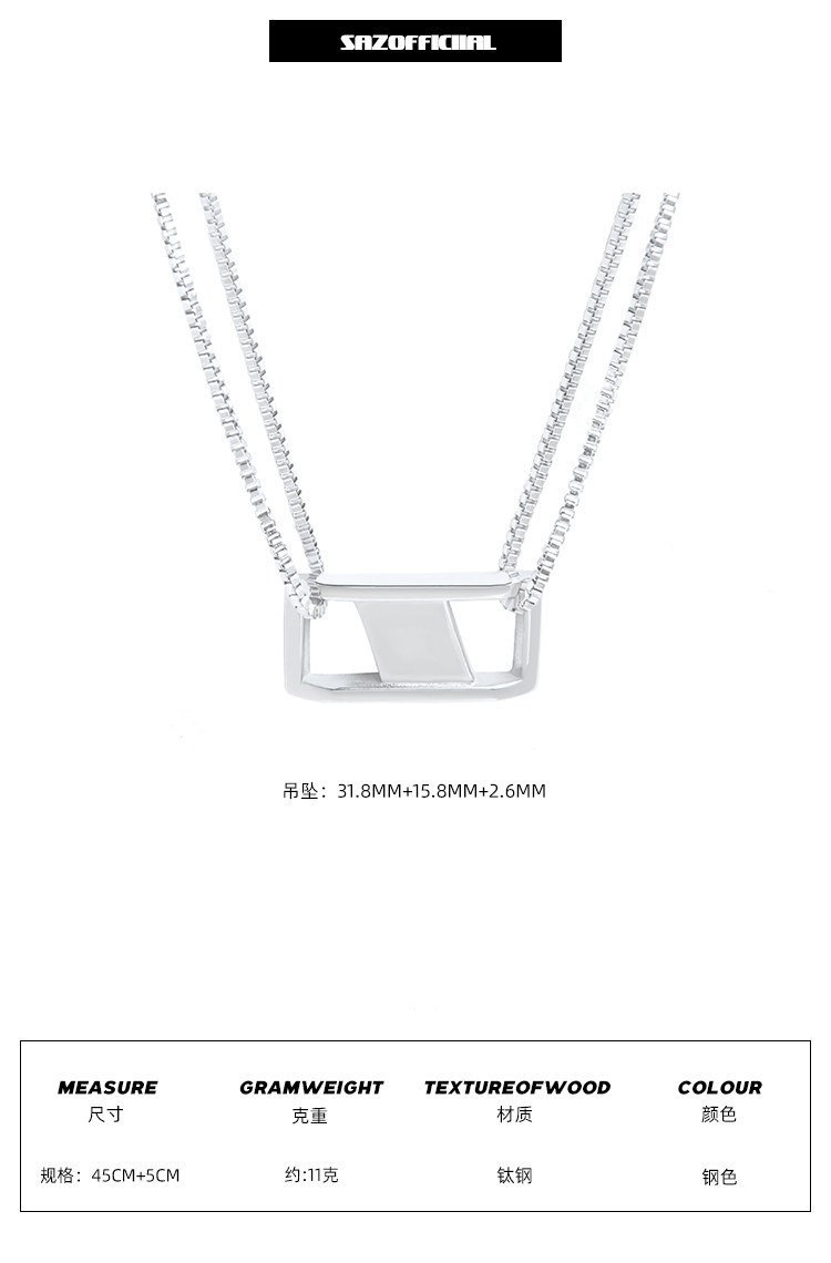 SAZ Korean Layered Necklace: Elevate Your Style Instantly! - Taobao product photo 7