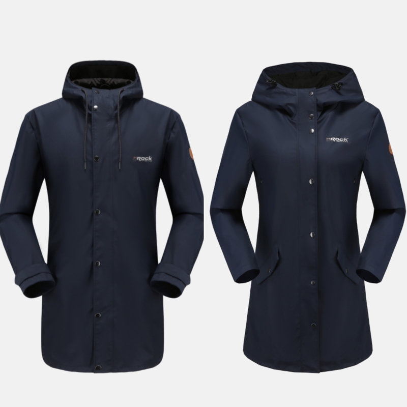 Norwegian Re Outdoor Mid-Length Trench-Style Raincoat for Men and Women, Suitable for Hiking, Rainforest, Waterfall Fishing, Windproof and Waterproof