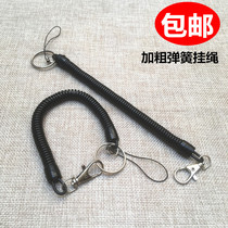 Coarse spring lanyard anti-lost mobile phone camera rope old man anti-theft rope high quality elastic telescopic silicone rope
