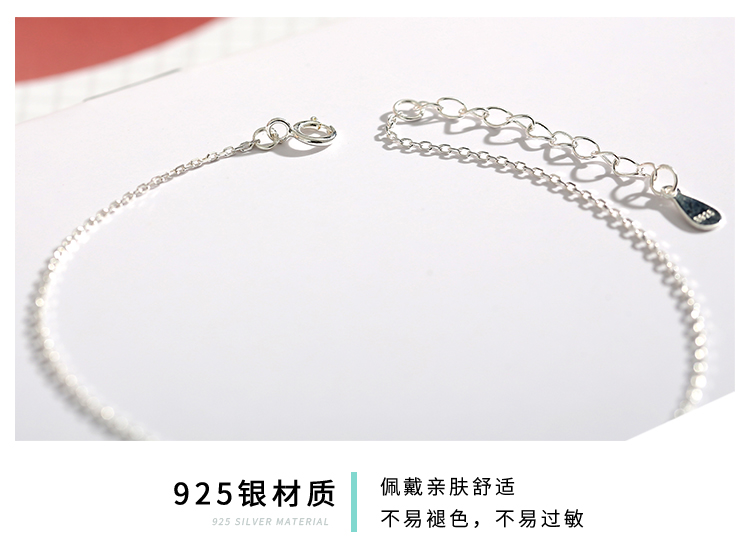 Envy 925 sterling bạc mèo vòng chân nữ chuông giọng Hàn Quốc của dòng Sen đơn giản thiết kế thích hợp chuỗi trần cá tính - Vòng chân lắc chân vàng 18k
