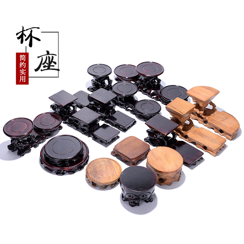 Stand appreciation Teapot stand Pot trust appreciation Wooden frame Craft gift decoration Art decoration Purple sand pot decorative accessories