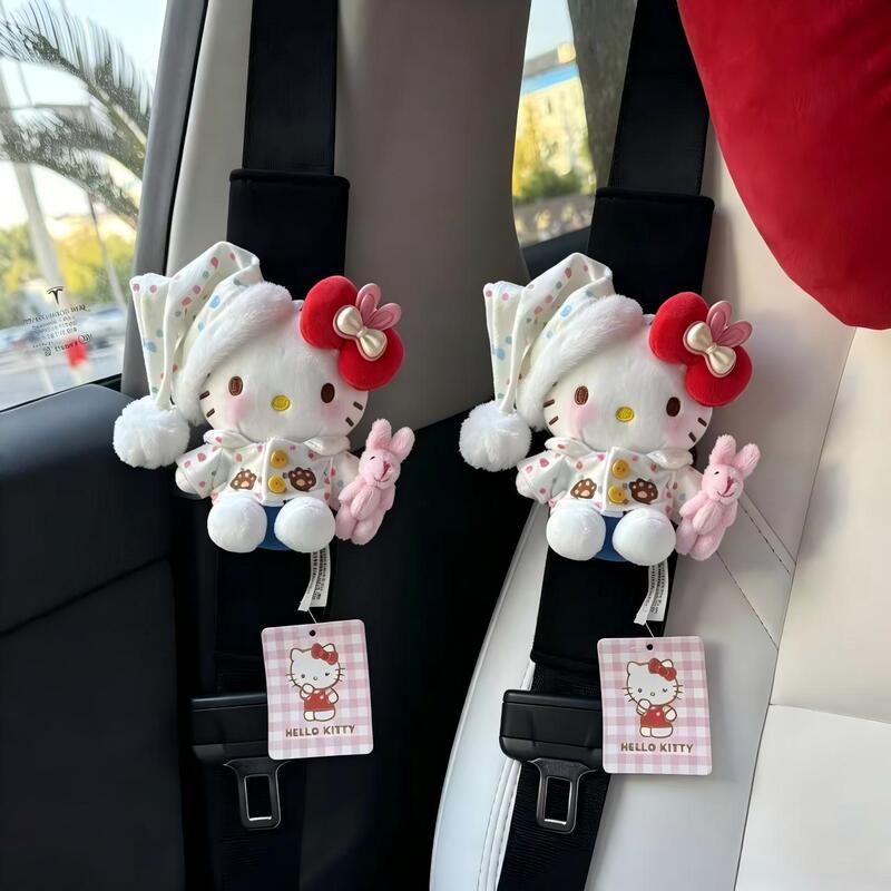 Seatbelt Shoulder Pads with Cute Kitty Design for Car Decoration, Interior Accessories, Car Ornaments, and Decorations for Girls