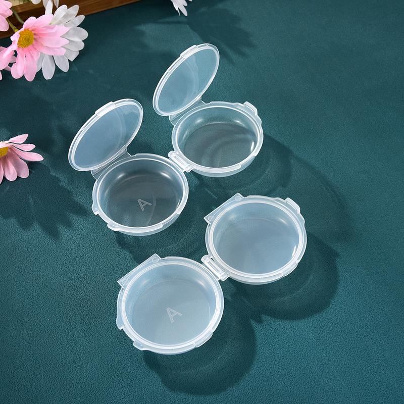 Splicable Powder Puff Storage Box, Round, Portable, Multi-Layer, Rotating, Dust-Proof, Breathable, Round Air Cushion Powder Puff Box