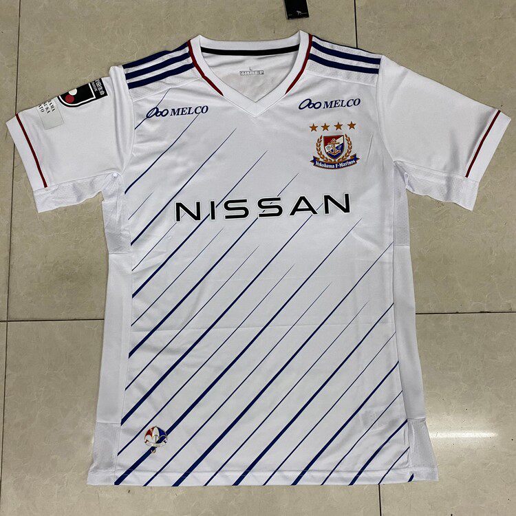 2021 new Yokohama Yokohama Mariners away white jersey Japanese J League football jersey custom printing number