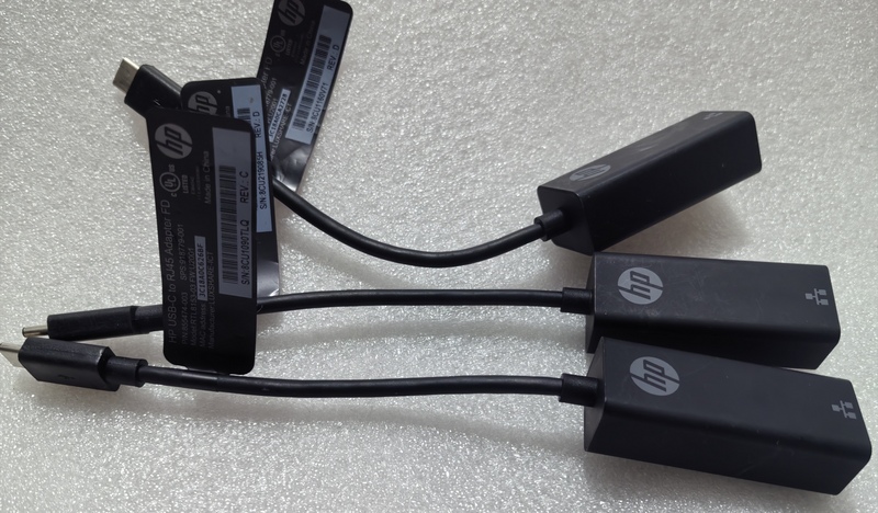 Hp Usb-C to Rj45 Network Port Converter Type-C Gigabit Network Card Rtl8153 Chip with Indicator Light
