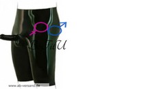 One-time molding mens pants boxers five-point pants latex underwear J set straight anal sleeve egg cover spot transparent
