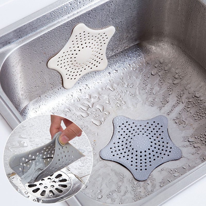 Sea Star Floor Drain Patch Suction Cup Toilet Sewer Bathroom hair Anti-clogging filter Kitchen Sink Filter-Taobao
