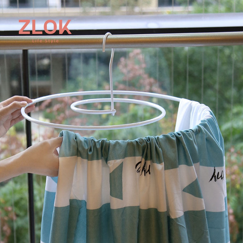 Round spiral hanger drying quilt balcony creative household sheet multi-functional drying rack vibrating the same good thing