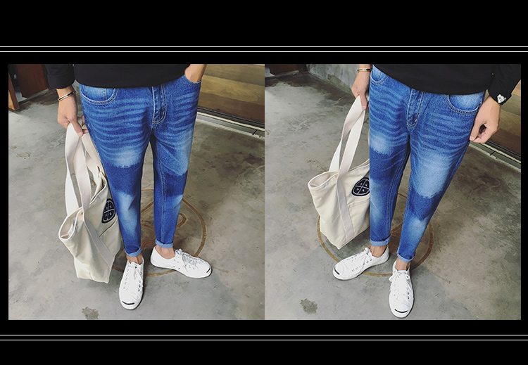 Jeans pour adolescent pieds Slim BWXD pour automne - Ref 1484924 Image 49