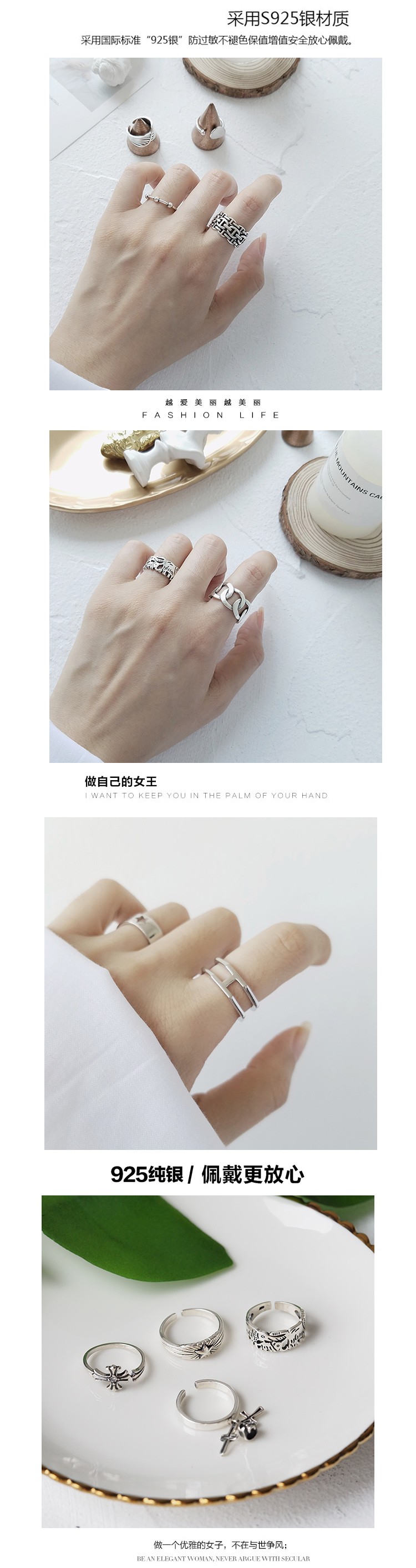 Bague Femme CHARMAINE en Argenterie - Ref 3089150 Image 11