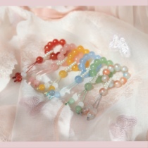 Hand Twist Qipao Burqa Press Flap Hanfu Ancient Wind Accessories Handstring Multi-Treasure Multicolor Color Hanging Girl Running Ring Small Handheld Buy 2 Sending 1