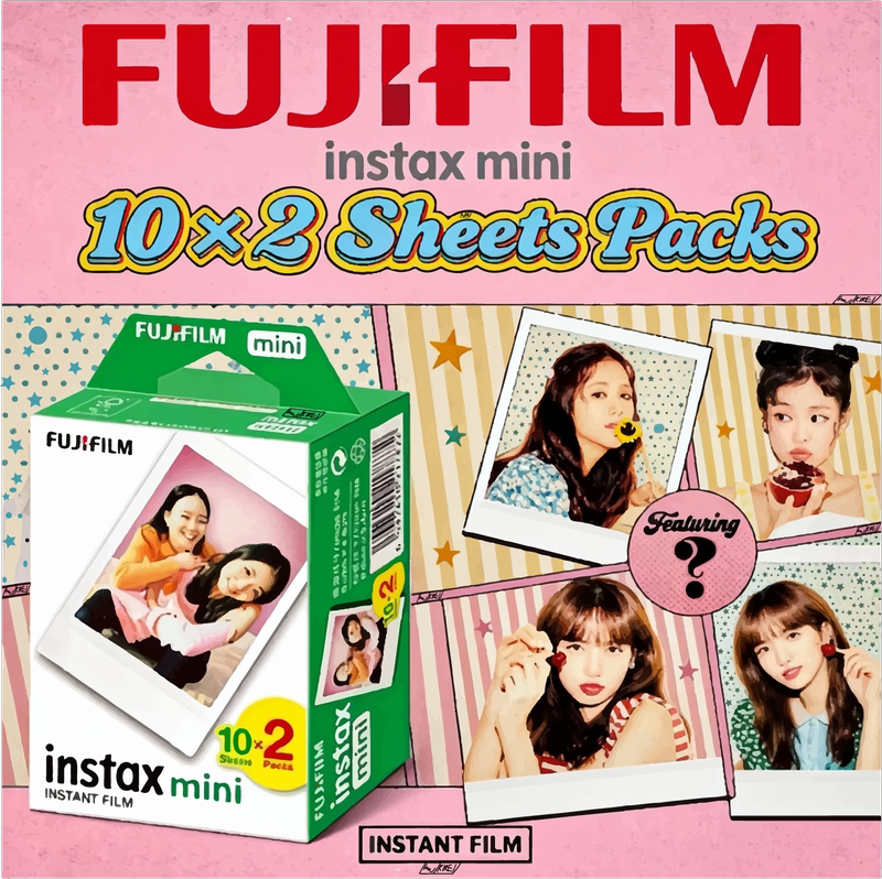 Fuji Instax Instant Photo Paper with White Edges Is Suitable for Mini12/11/7+/40/90/Evo Printing Photo Paper