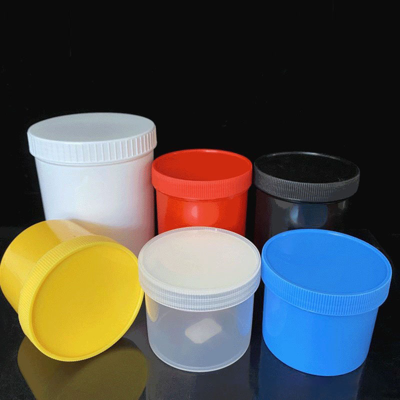 Spot 250ml 500ml 1000ml thickening plastic bottle wide mouth ink tank large mouth upright barrel