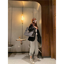 NSS COLLECTION this issue of LOVE Top 1 pants loose toe leg sports pants super high waist casual pants