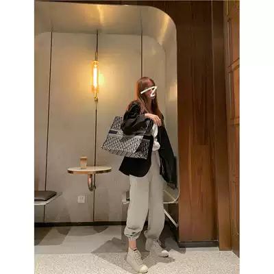 NSS COLLECTION this issue of LOVE Top 1 pants loose toe leg sports pants super high waist casual pants