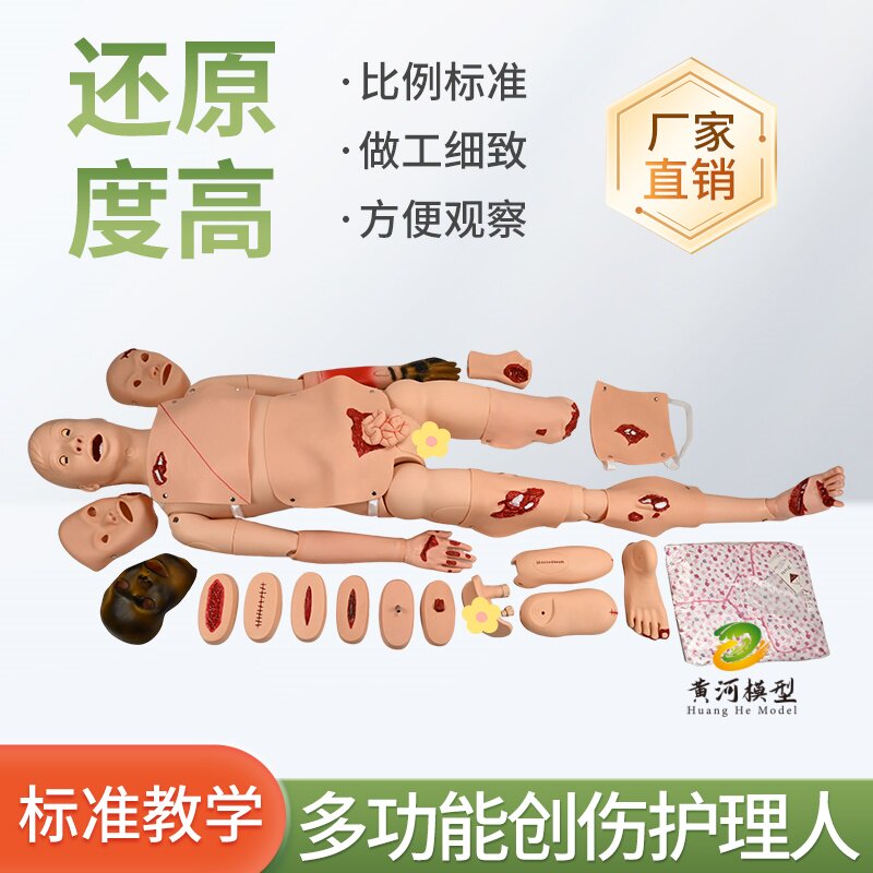 全功能创伤护理人模型止血急救包扎训练习骨折烧伤培训操作假人