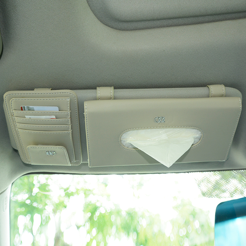 Dedicated to Audi tissue box A4L A6L Q3 Q5 Q7A3 hanging sun visor car toilet paper box