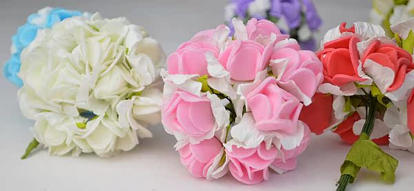 6 điểm bé tim thay đổi ăn mặc búp bê phụ kiện prop công chúa cô dâu bọt nhỏ tăng giữ hoa nhiều màu đồ chơi cho con gái