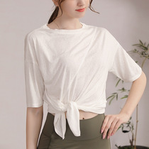 New Heather Silk Snowflake Sport Blouse Women Loose Slim Fit Short Sleeve T-shirt Running Fitness Hooded Sweatshirt Sexy Yoga Service Summer