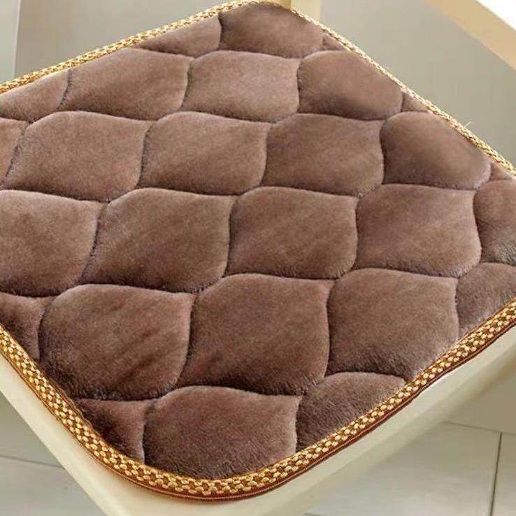 Thickened non-slip wear-resistant breathable warm chair cushion spring and autumn chair cushion solid wood mahogany fart cushion