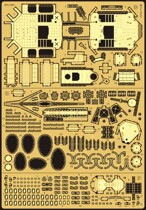 Out of stock 1 700 IJN Sagittarius etching sheet(send resin torpedo launcher)