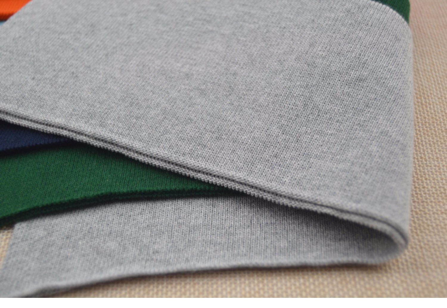 Chất lượng cao cotton nguyên chất đan phẳng máy dệt kim cổ áo phẳng chủ đề V cổ áo vải T-áo cổ áo cuff phụ kiện quần áo sườn - Vải vải tự làm các loại vải dạ
