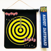   Parent-child safety magnetic dart target Strong magnetic dart set Double-sided dart board Free hook