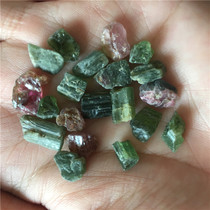 Natural raw ore (gem grade)colored tourmaline 10 grams of Buddha Statue bottle Tibetan Manza plate with treasures