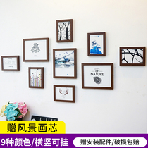 Wash phone photo living room photo wall decoration creative modern free hole hanging wall frame bedroom wall frame customization