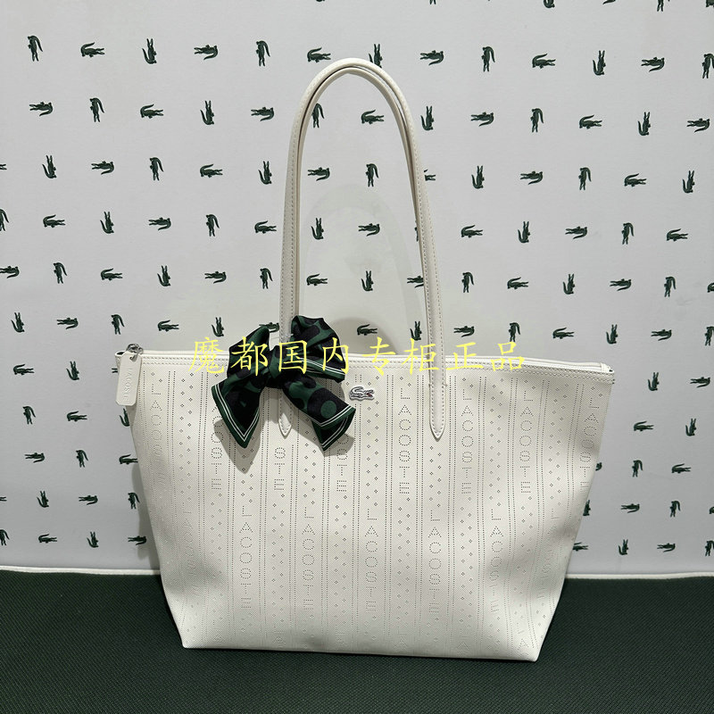 French Crocodile Nf5133Sj Lacoste 2025 New Autum Women's Casual Tote Bag