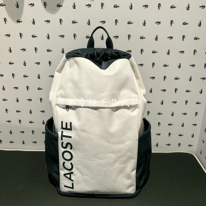 French Crocodile Nu5350Nz Lacoste 2026 Spring New Tennis Backpack, Same Style for Men and Women