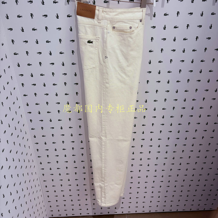 French Crocodile Hh2321 Lacoste 2026 New Autumn Men's Casual Versatile Jeans