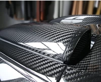 Зеркало заднего вида из углеродного волокна, модифицированная наклейка