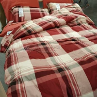 Ikea, фланелевый хлопковый лебедь, демисезонный пододеяльник, наволочка, простыня, увеличенная толщина