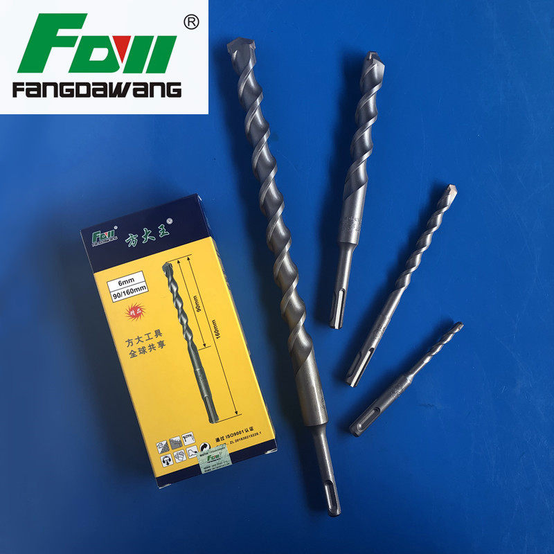 Square Great King Round Handle Electric Hammer Drill Bit Doctoral Drill Bit Concrete Brick Wall Wall Stiletto Construction Plant Fascia Special