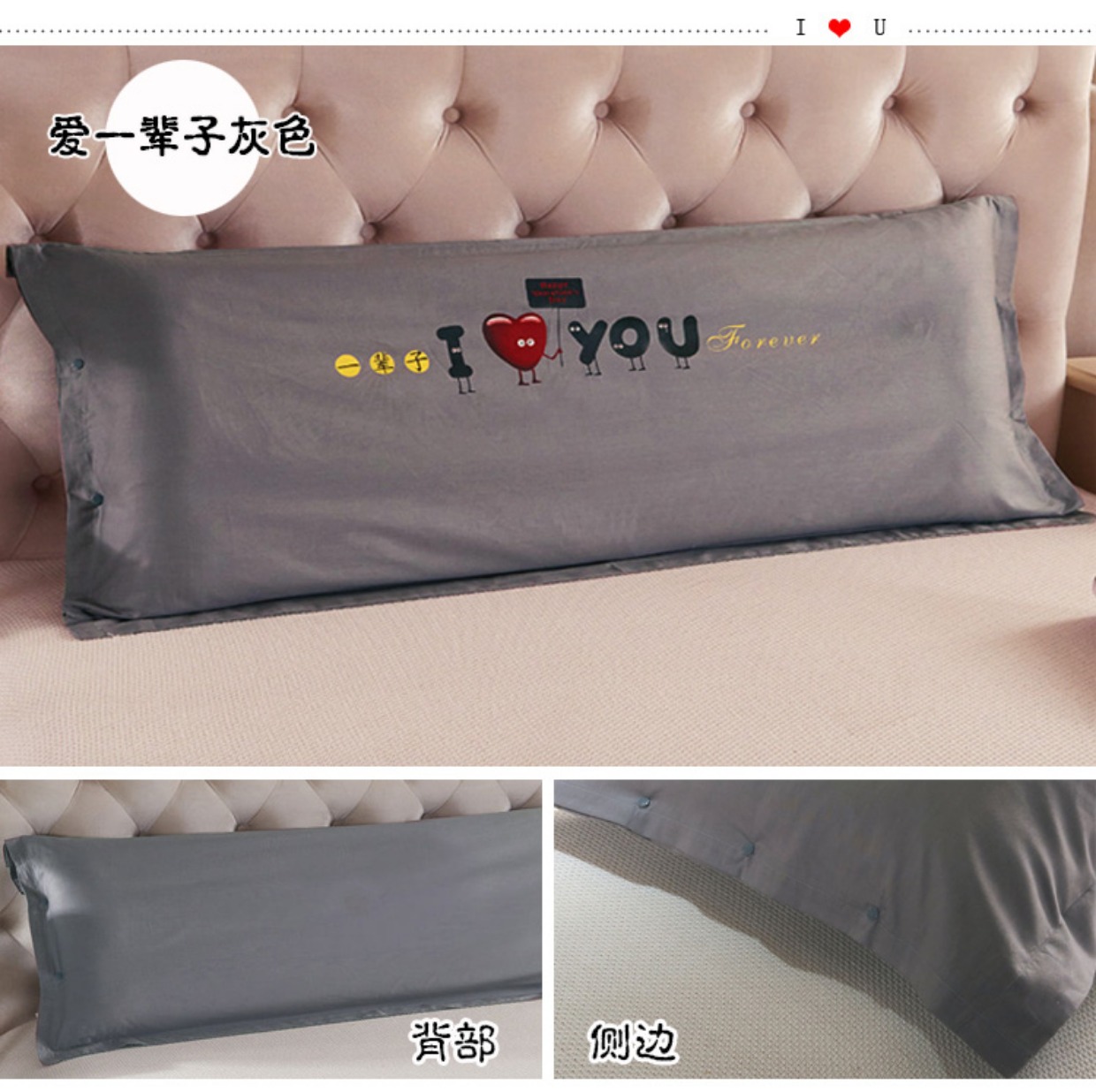 Couple 1.2 100% cotton áo gối rắn đôi bông gối 1,5m phần dài của đám cưới của Hàn Quốc 1.8 - Gối trường hợp gối cao su non cho bé