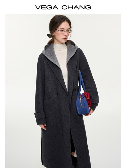 【魔法披风】VEGA CHANG羊毛混纺外套女2025新款冬双面呢外套