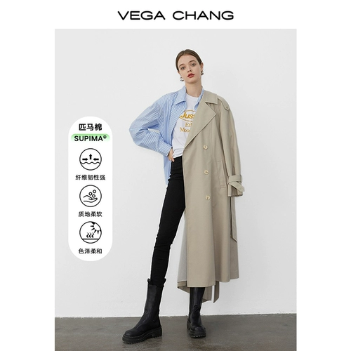 Длинный плащ, приталенный корсет, куртка для отдыха, средней длины, осенний, в британском стиле