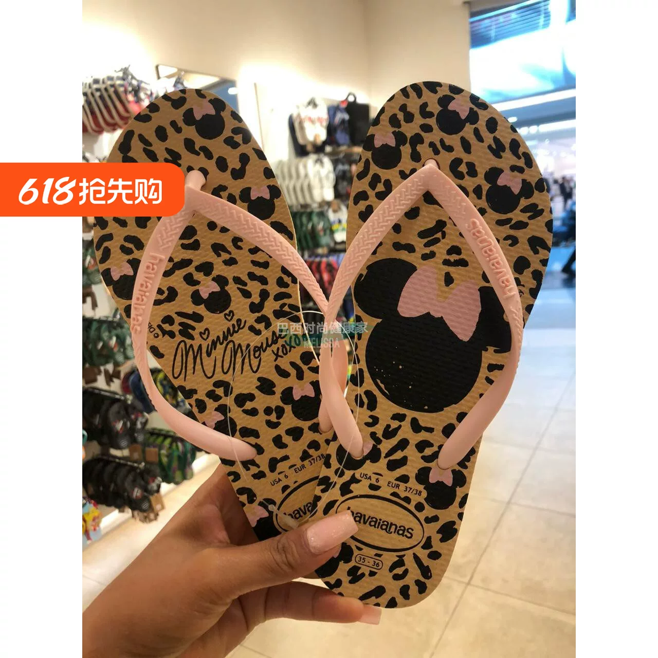Новая точка Бразилия счётчик подлинные Havaianas Havana Mouse Mouse Mi Ni тибетский женский Body Drag