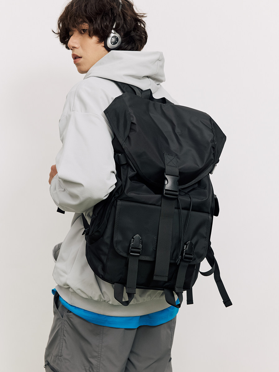 Myedition Computer Backpack Men's Travel Outdoor Street Large-Capacity School Bag Travel Hiking Backpack