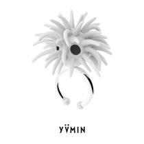 YVMIN Youmu strange friends series bristle ball ring Open index finger ring Decorative ring