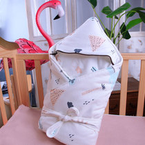 Autumn and winter new newborn cartoon baby quilt printed hug quilt newborn baby pure cotton plus cotton hug quilt