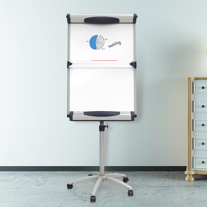 AUCS 70*100cm Dolphin Mobile Paper Whiteboard Writer Plate Desk Teaching Conference Whiteboard Style