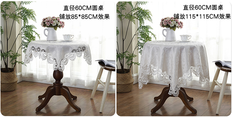 Khăn trải bàn vuông Vải trắng châu Âu vuông tám khăn trải bàn cổ tích mạt chược máy bụi phủ bàn vải khăn trải bàn cao cấp