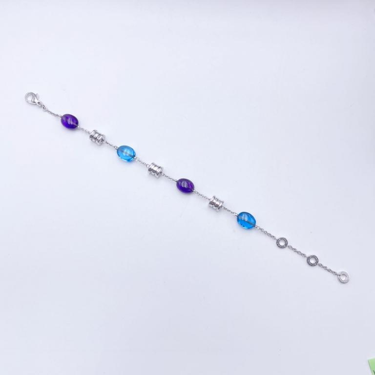 Bulgari Colored Gemstone Bracelet White Gold W59834