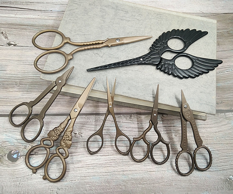 Large Xinyi vintage scissors Craft scissors Angel scissors Tea bag scissors Personality scissors Teahouse scissors