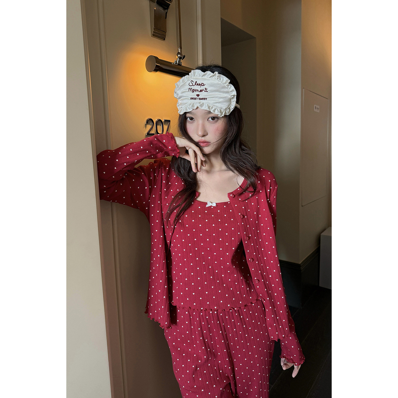 Cotton Pajamas with a Sense of Atmosphere! Can Be Worn Outside, Home Wear, Pure and Alluring Style, Perfect for the Bride's Zodiac Year, Christmas